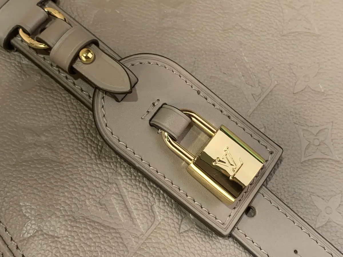 LV Style Grey Leather Tote Bag Lookbook Reference image 5