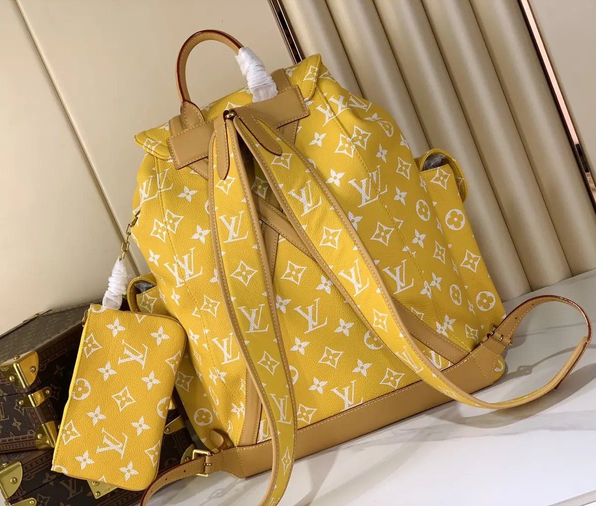 LV Style Leather Backpack Lookbook Reference image 3