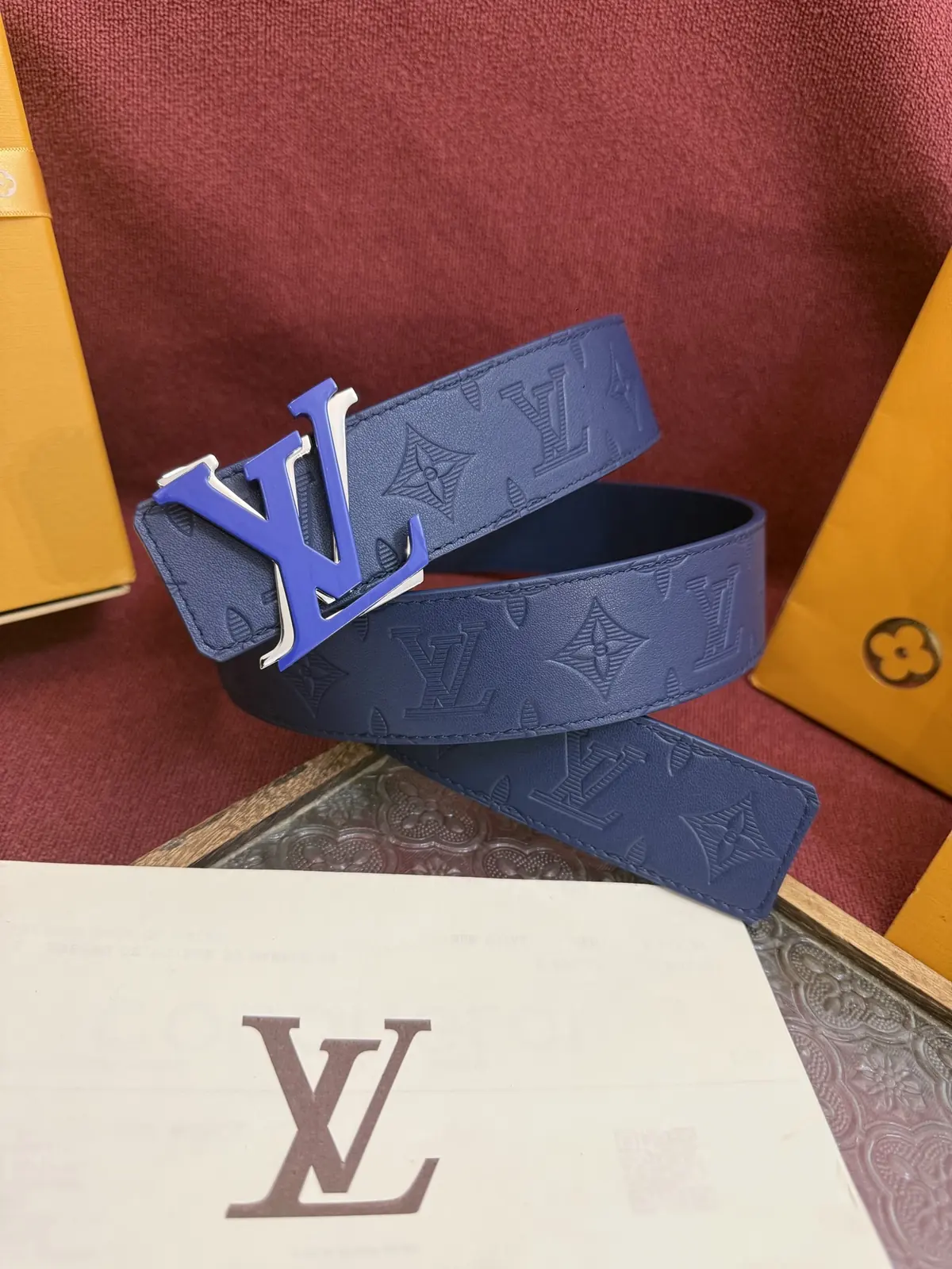 LV Style Leather Men's Belt Lookbook Reference image 1
