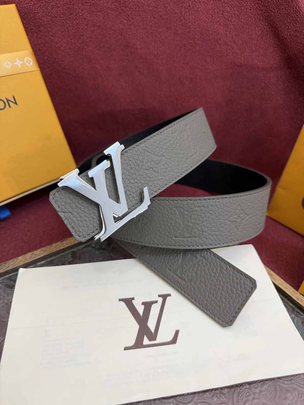 LV Style Leather Men's Belt Lookbook Reference image 1