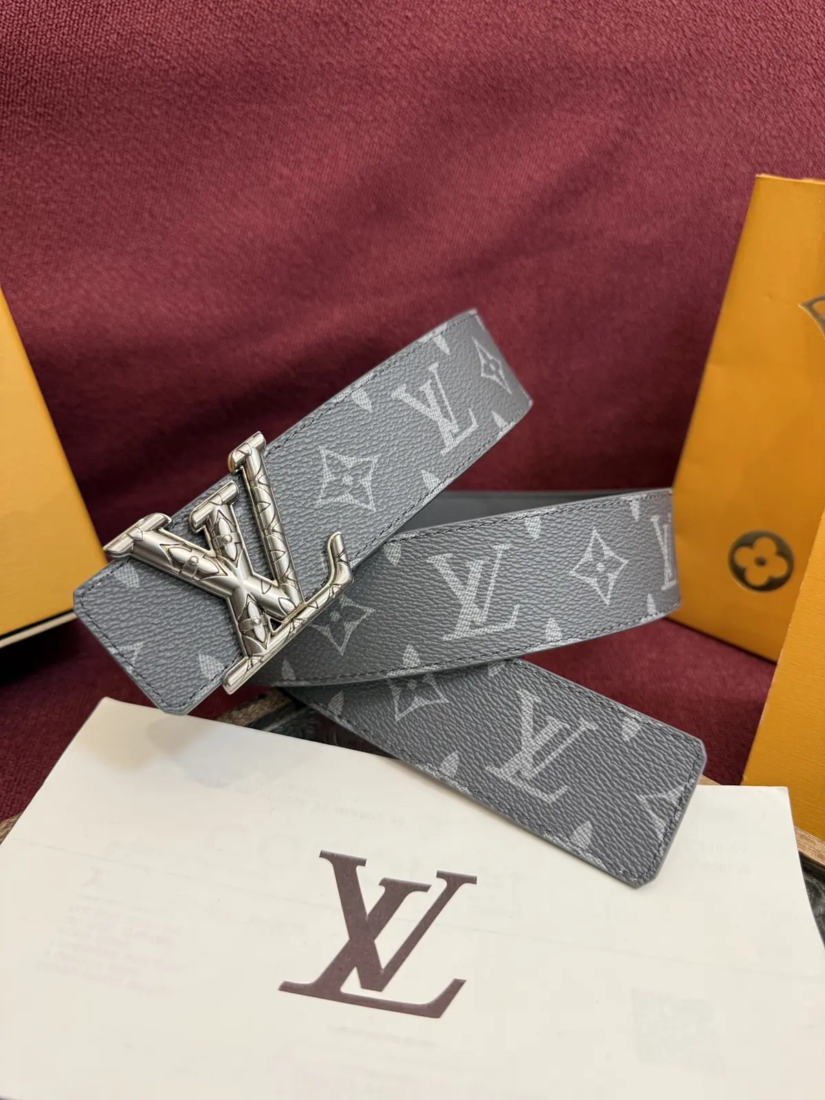 LV Style Leather Men's Belt Lookbook Reference image 1