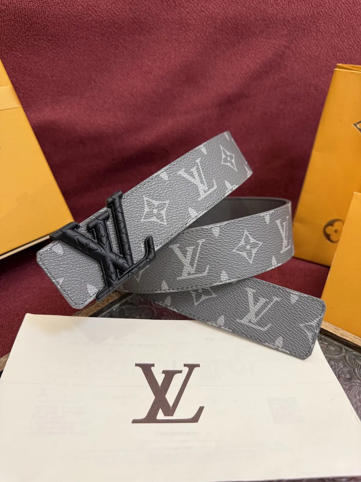 LV Style Leather Men's Belt Lookbook Reference image 1
