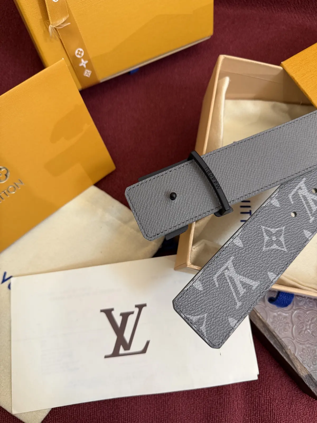 LV Style Leather Men's Belt Lookbook Reference image 5