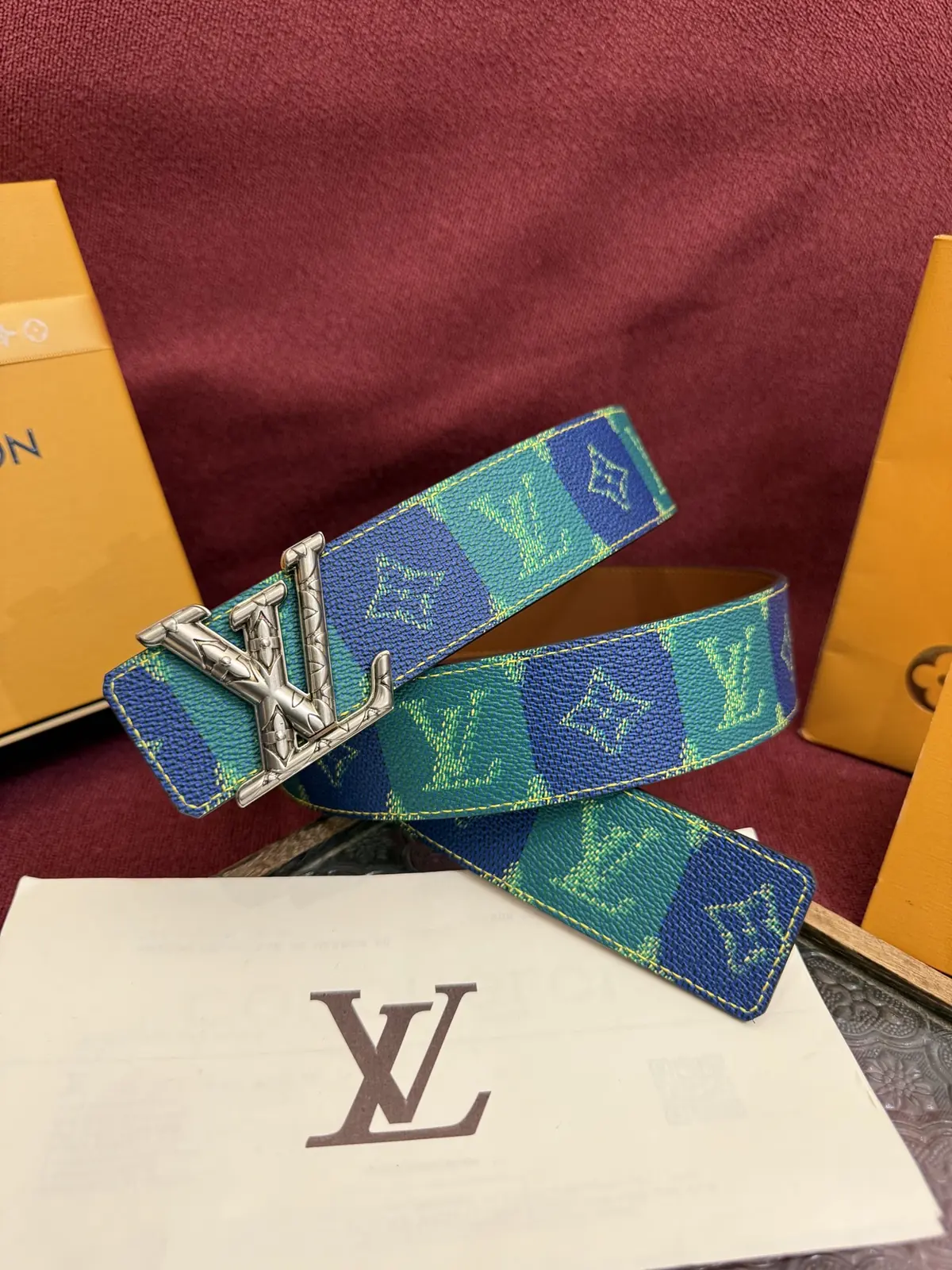 LV Style Leather Men's Belt Lookbook Reference image 1