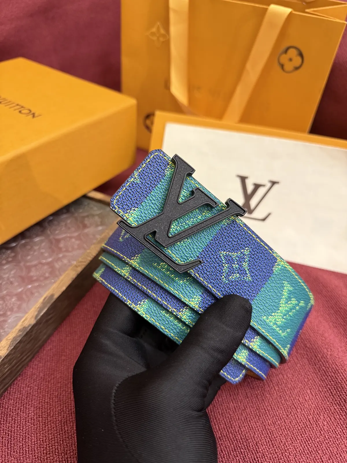 LV Style Leather Men's Belt Lookbook Reference image 6
