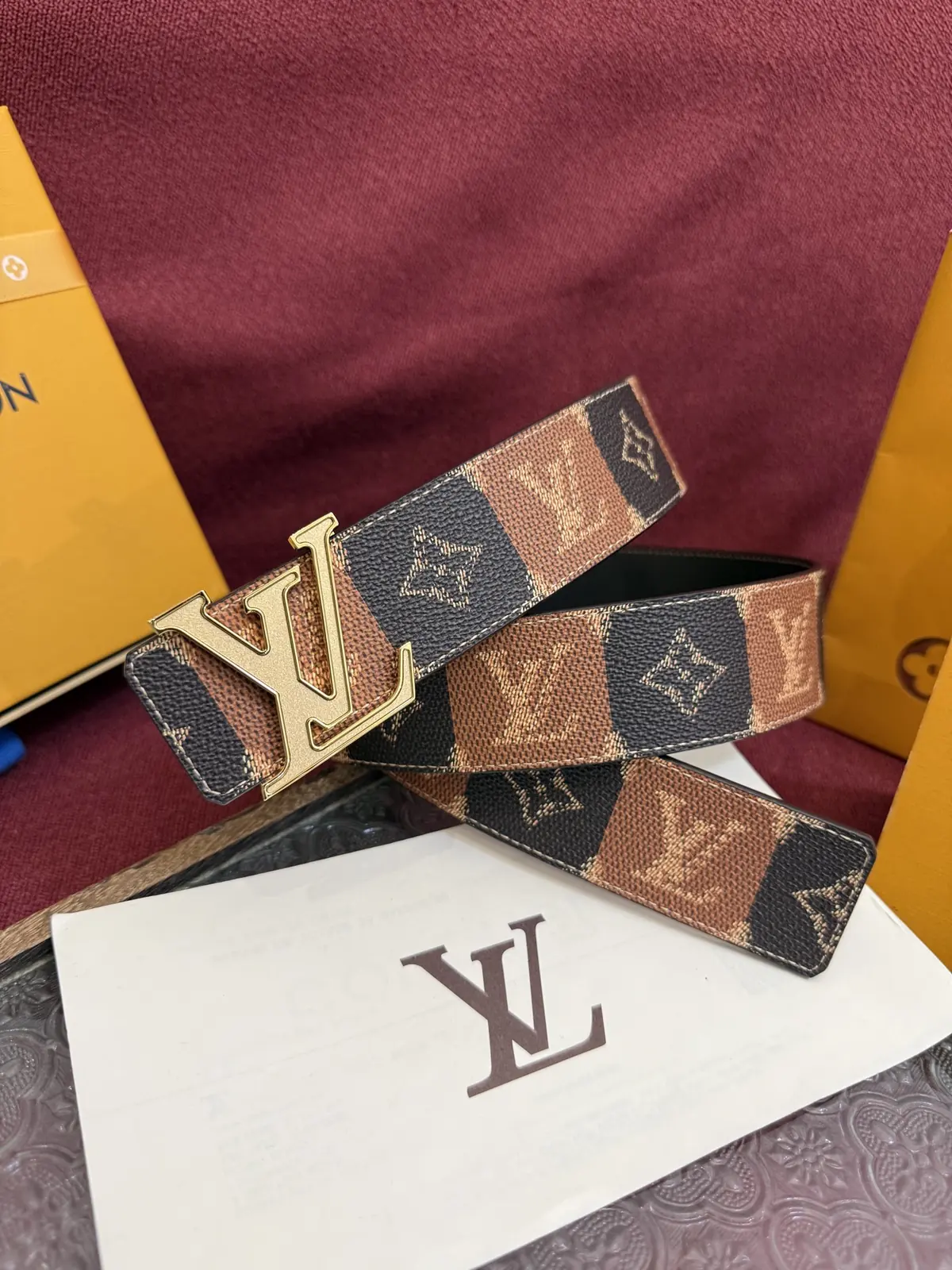 LV Style Leather Men's Belt Lookbook Reference image 1