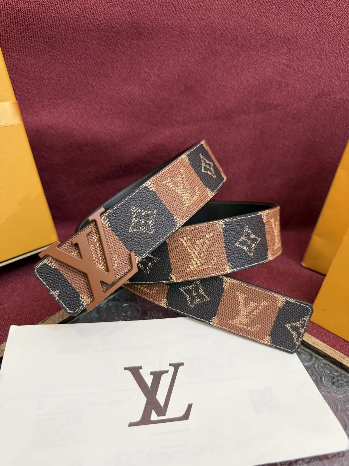LV Style Leather Men's Belt Lookbook Reference image 1