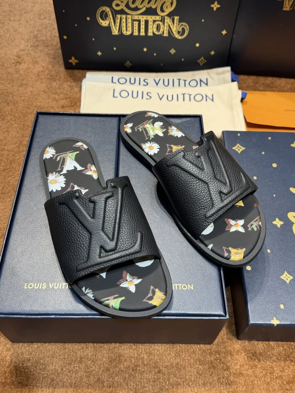 LV Style Leather Men's Shoes Lookbook Reference image 3