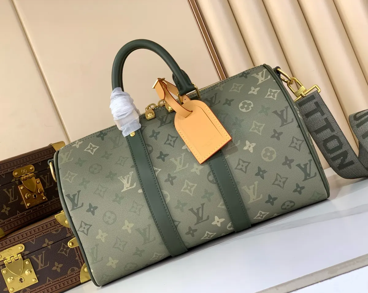 LV Style Leather Travel Bag Lookbook Reference image 1