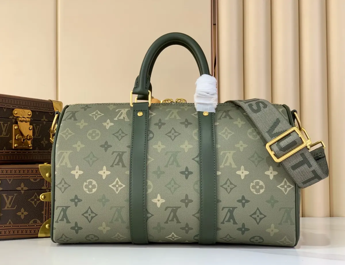LV Style Leather Travel Bag Lookbook Reference image 3