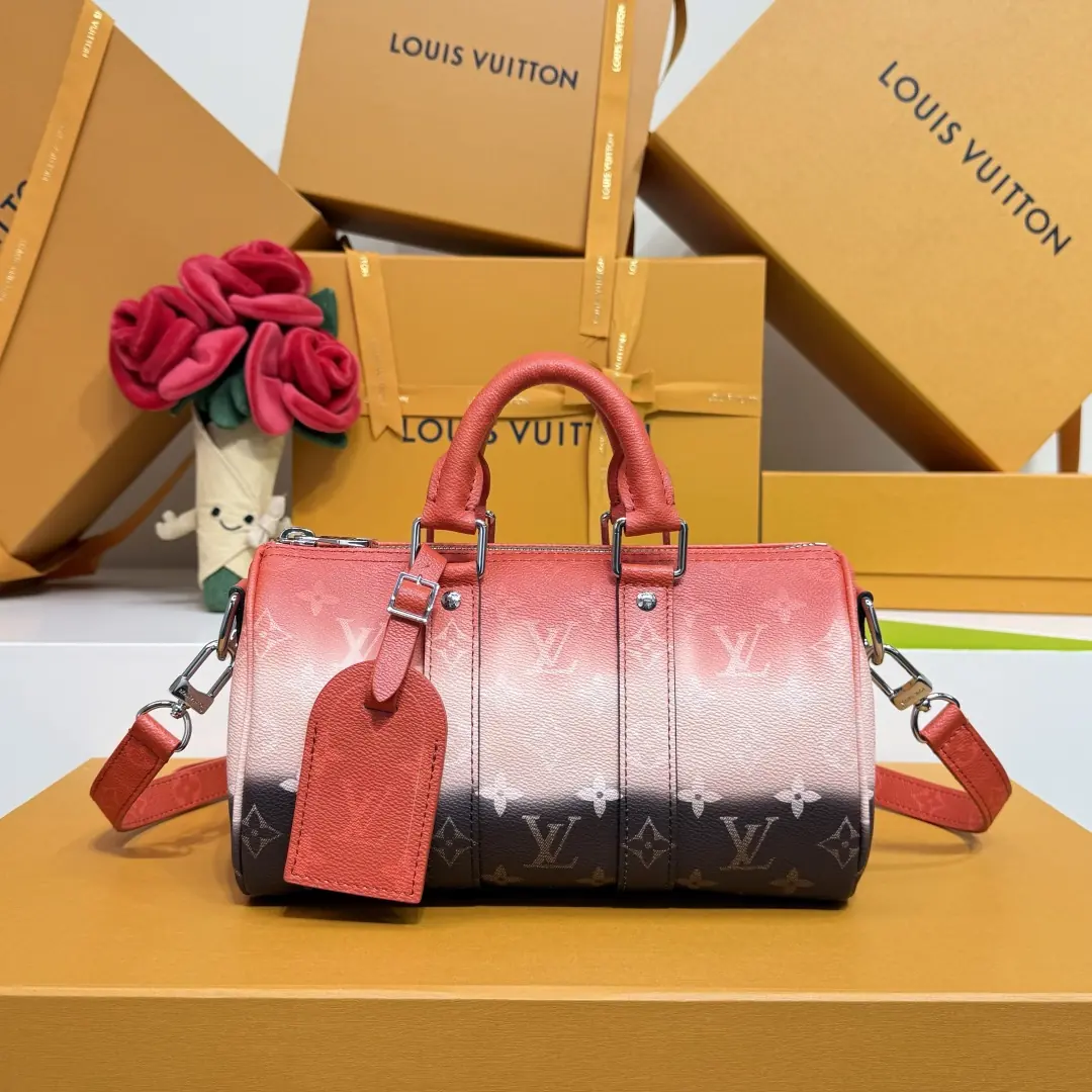LV Style Leather Travel Bag Lookbook Reference image 1