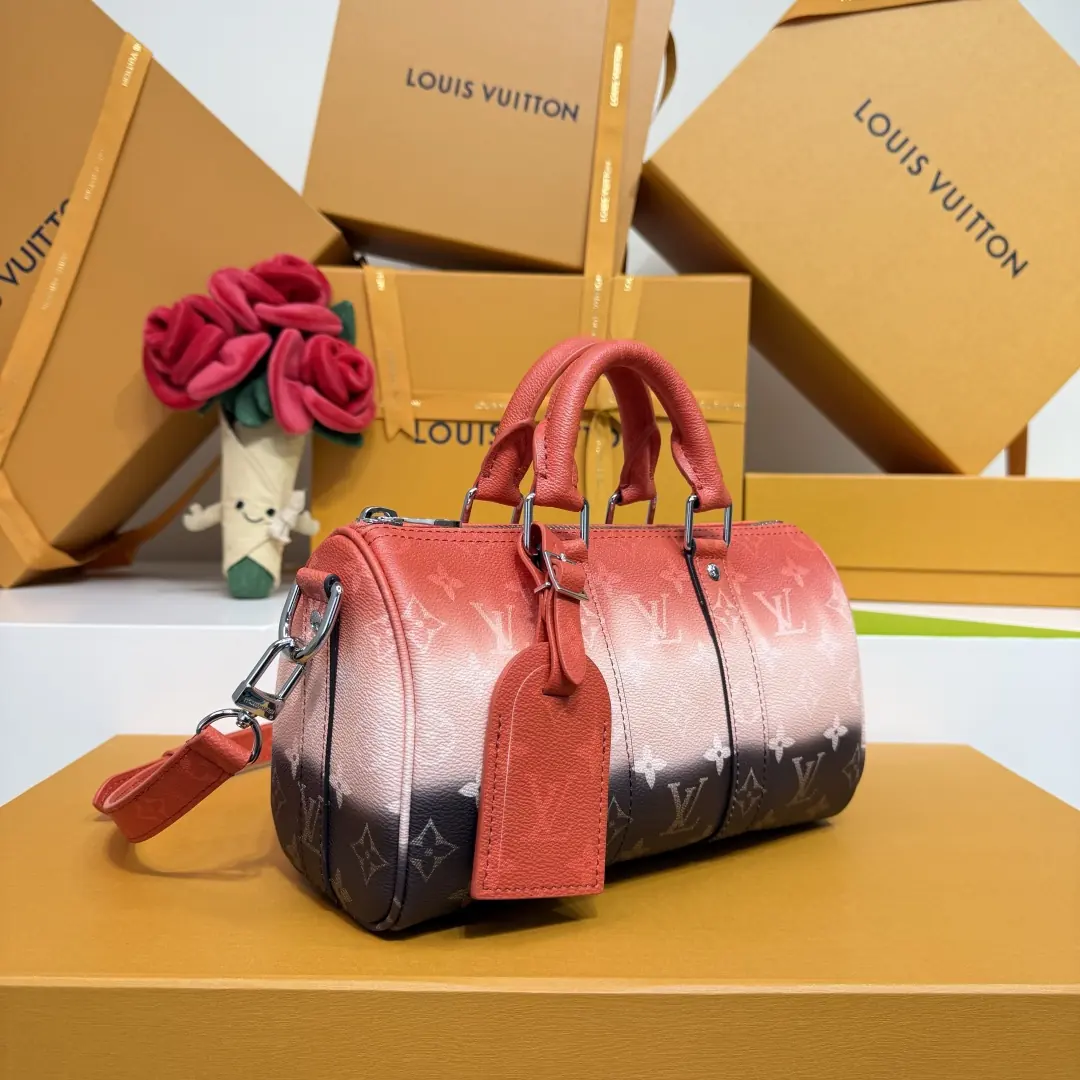 LV Style Leather Travel Bag Lookbook Reference image 3