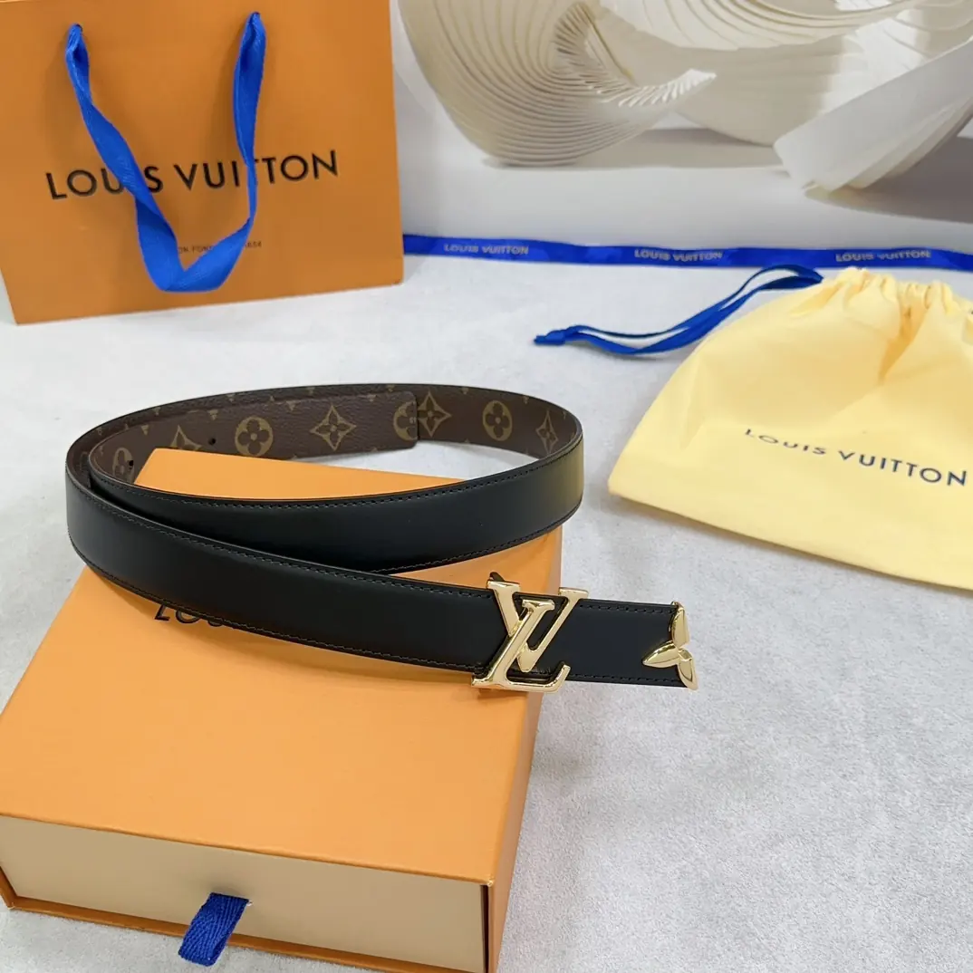 LV Style Leather Women's Belts Lookbook Reference image 4