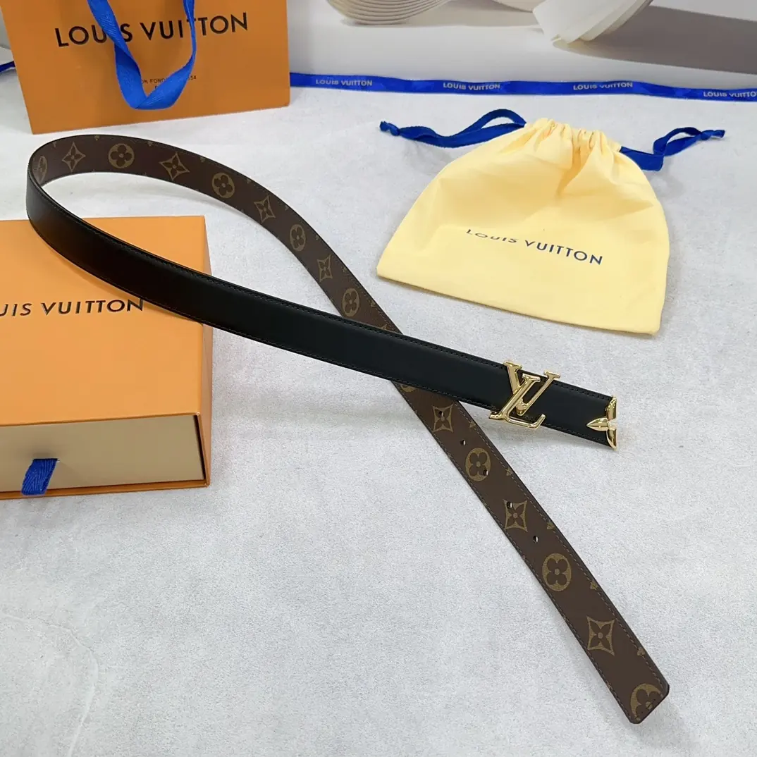 LV Style Leather Women's Belts Lookbook Reference image 5