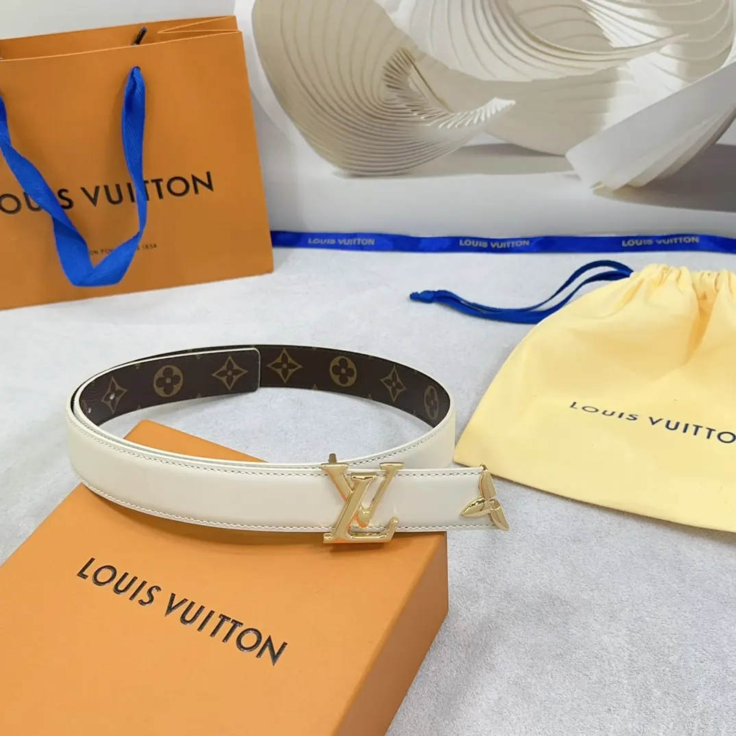 LV Style Leather Women's Belts Lookbook Reference image 4