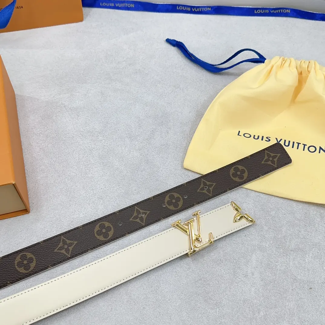 LV Style Leather Women's Belts Lookbook Reference image 6