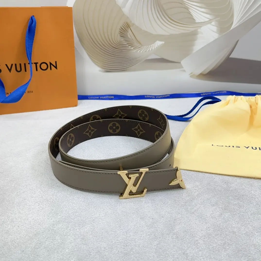 LV Style Leather Women's Belts Lookbook Reference image 2