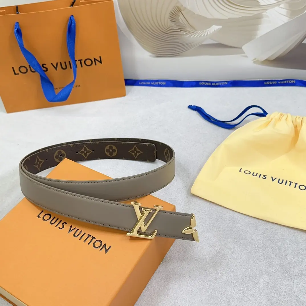 LV Style Leather Women's Belts Lookbook Reference image 3