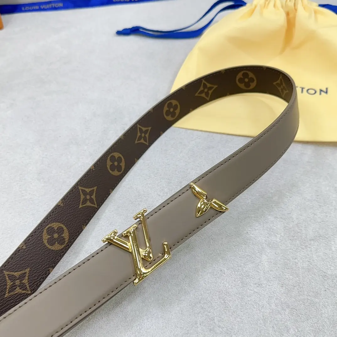 LV Style Leather Women's Belts Lookbook Reference image 4