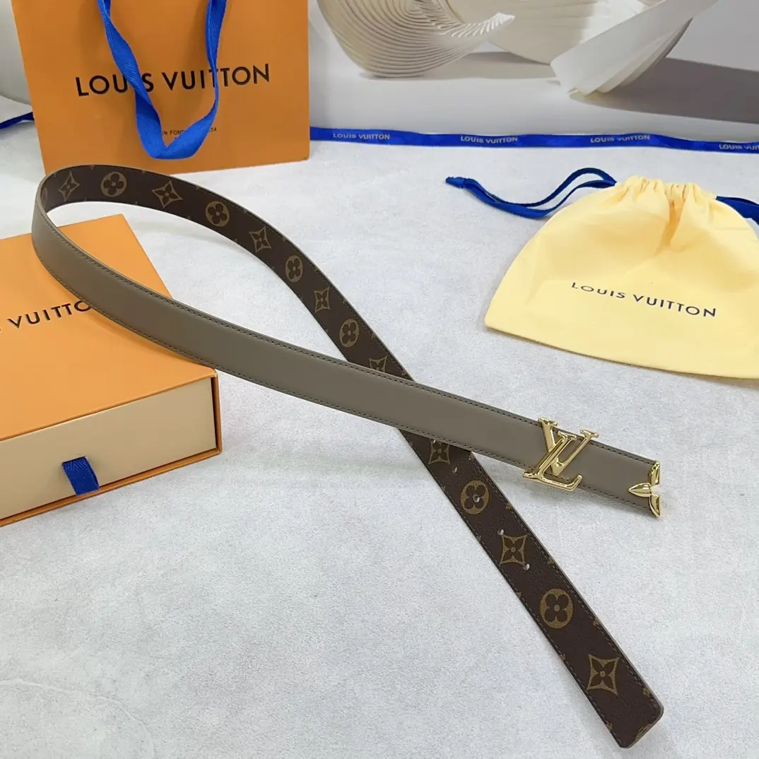 LV Style Leather Women's Belts Lookbook Reference image 5