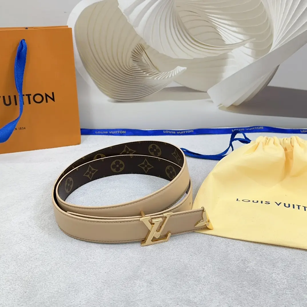 LV Style Leather Women's Belts Lookbook Reference image 2