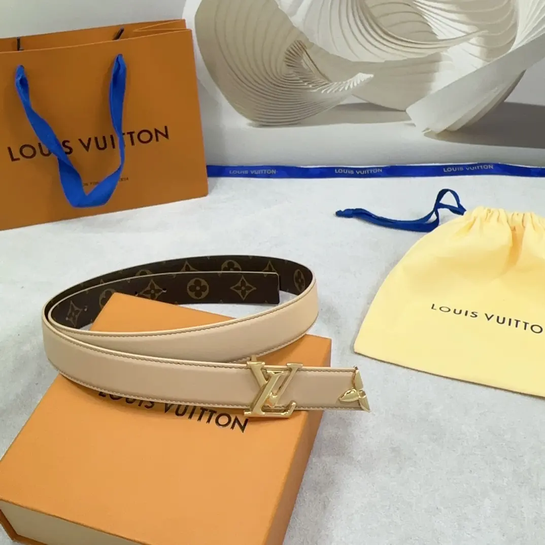 LV Style Leather Women's Belts Lookbook Reference image 3