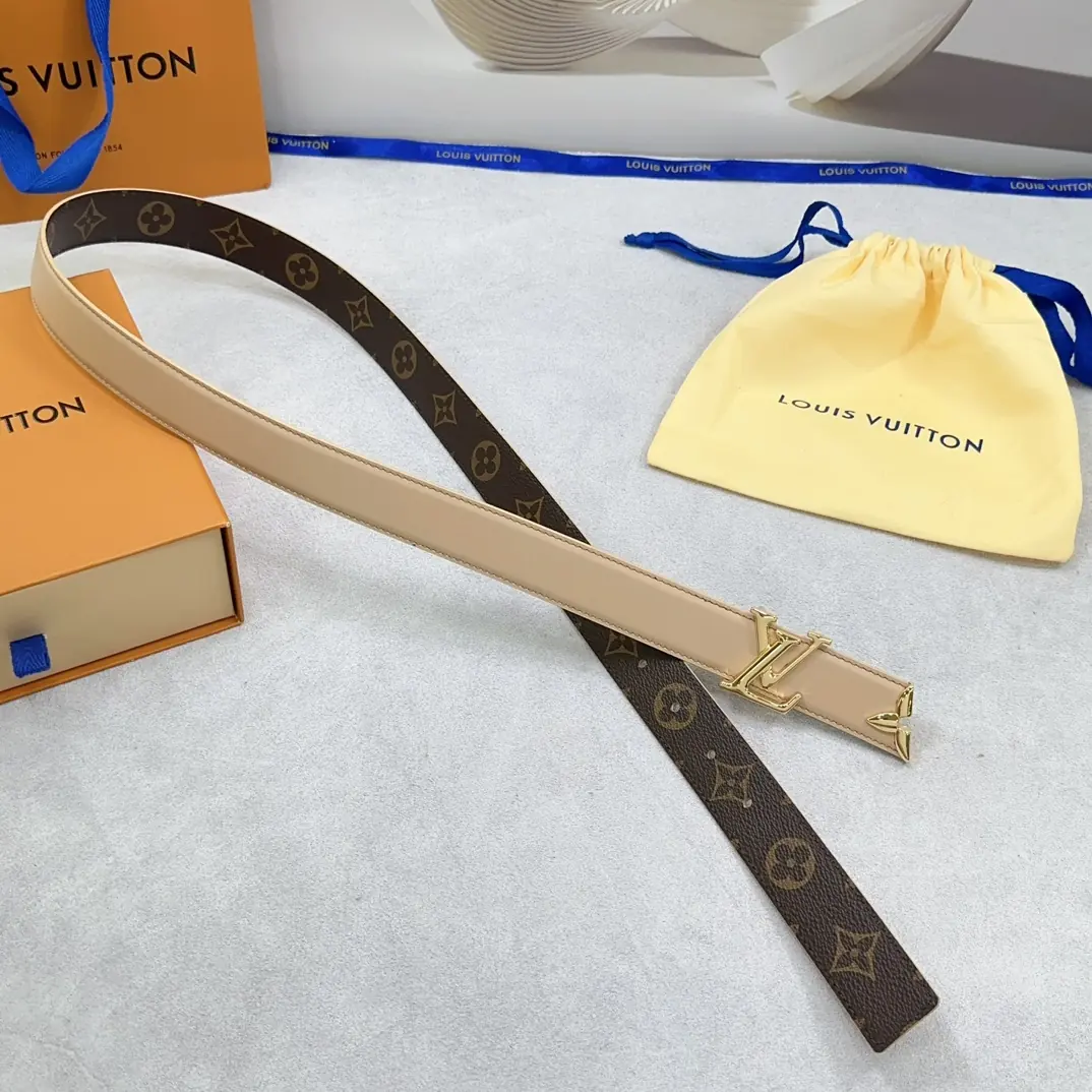 LV Style Leather Women's Belts Lookbook Reference image 4