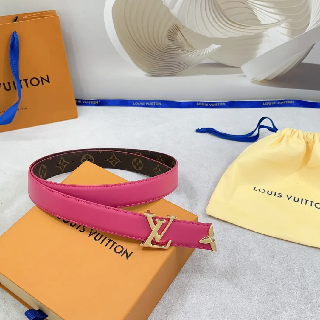 LV Style Leather Women's Belts Lookbook Reference image 4