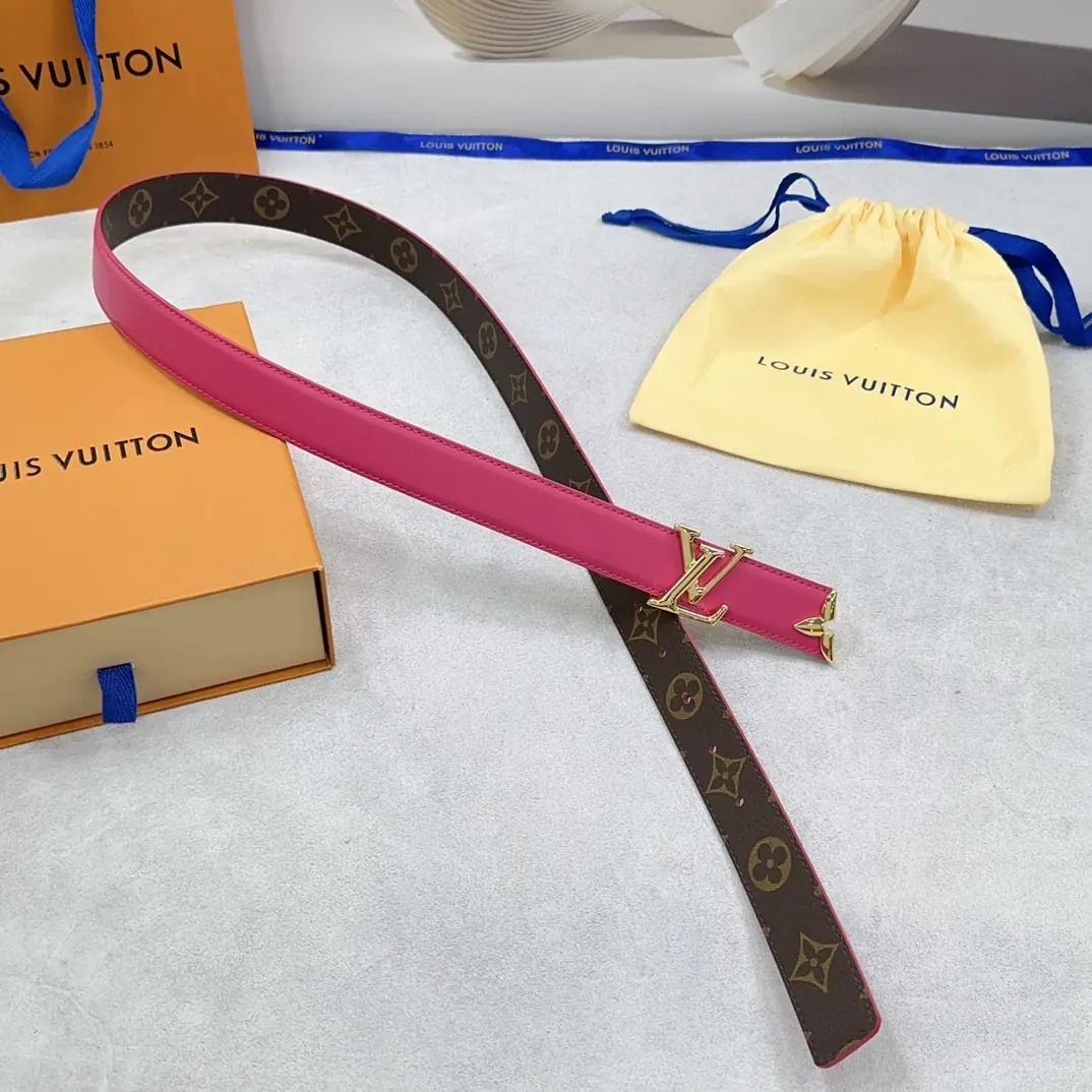 LV Style Leather Women's Belts Lookbook Reference image 5