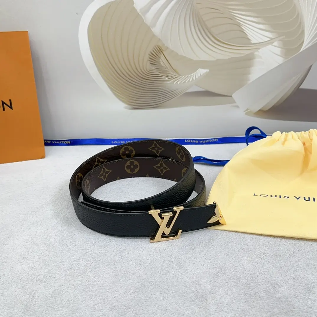 LV Style Leather Women's Belts Lookbook Reference image 2