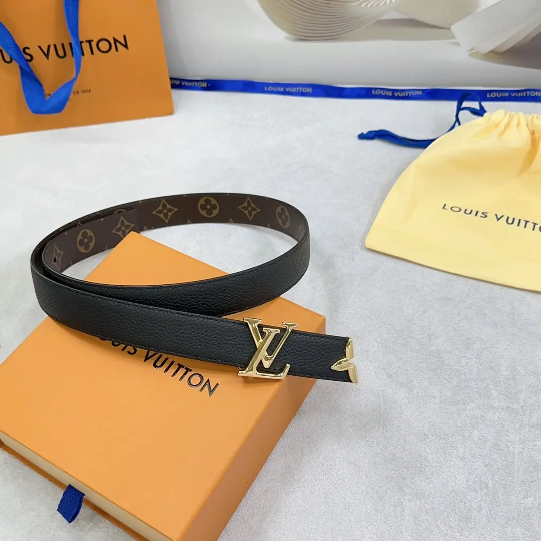 LV Style Leather Women's Belts Lookbook Reference image 4