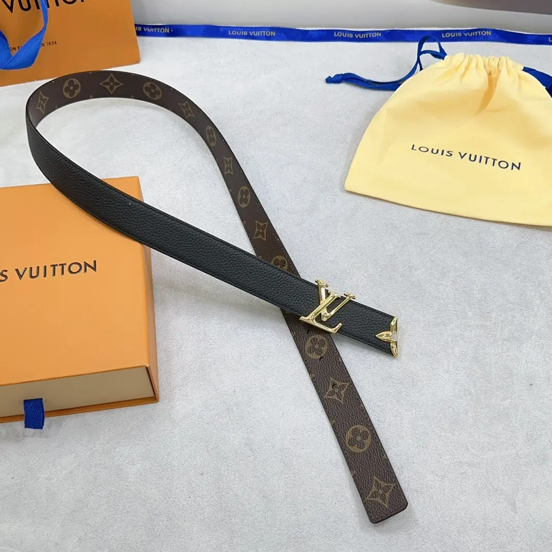LV Style Leather Women's Belts Lookbook Reference image 5