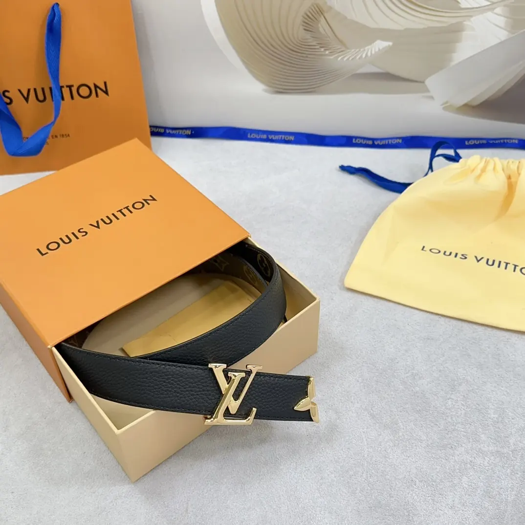 LV Style Leather Women's Belts Lookbook Reference image 6