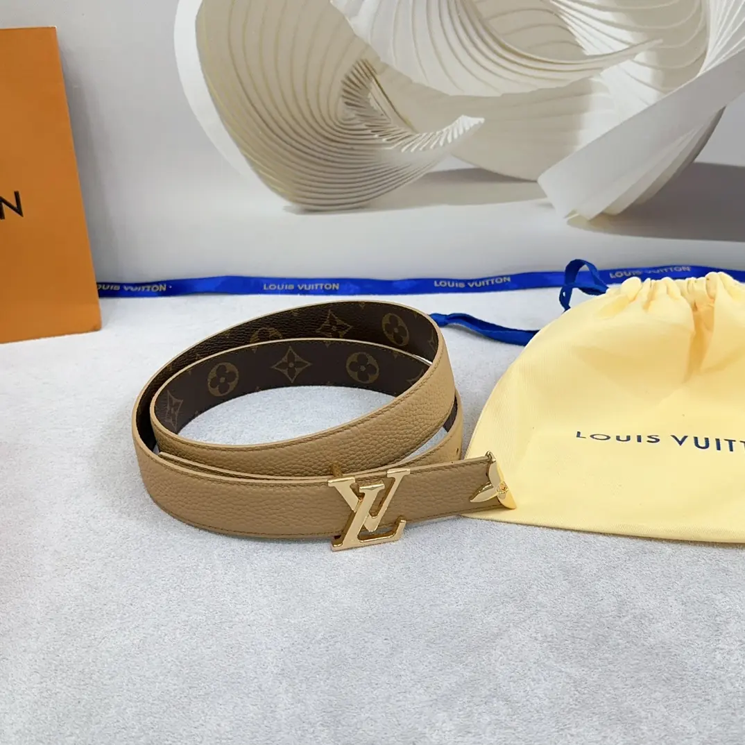 LV Style Leather Women's Belts Lookbook Reference image 2