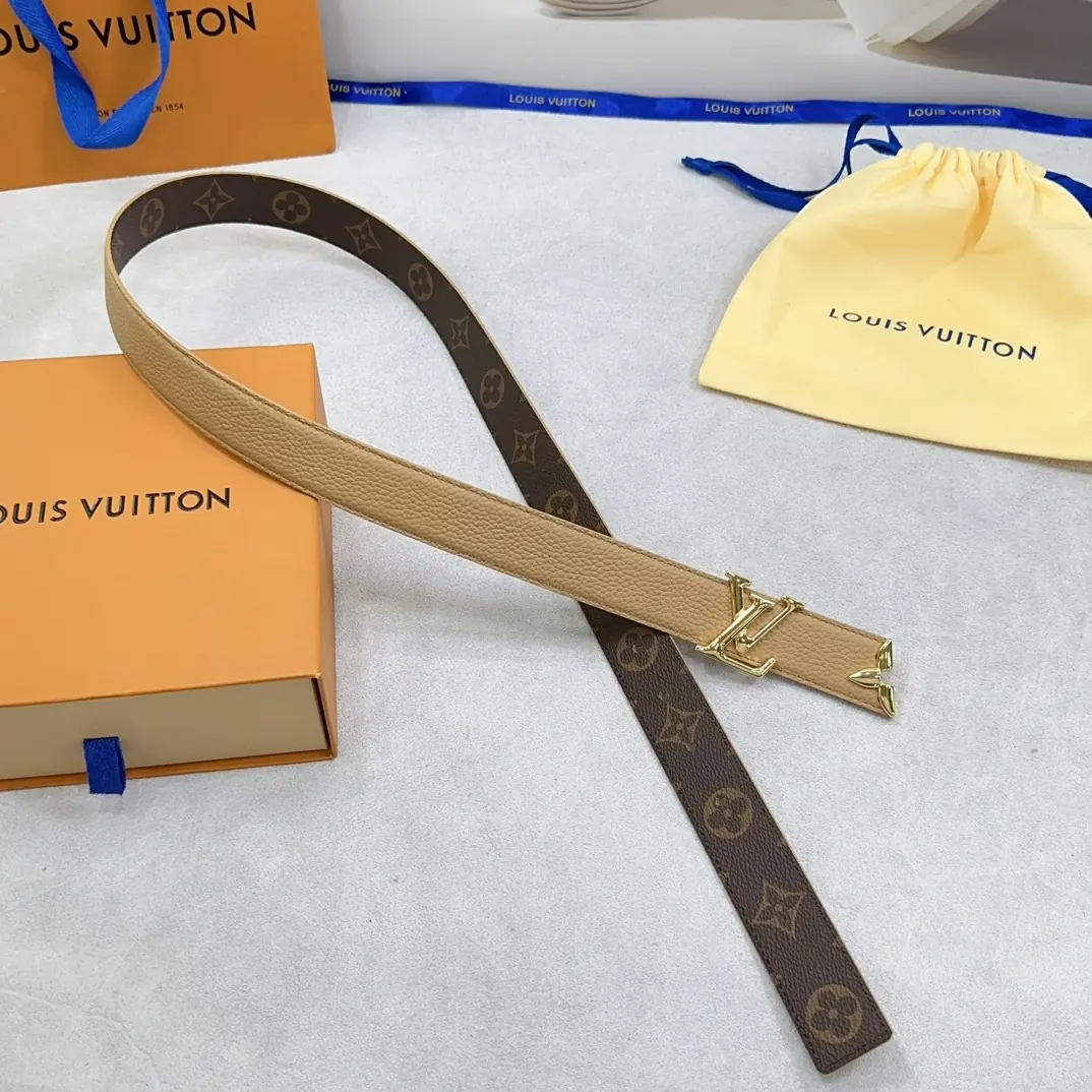 LV Style Leather Women's Belts Lookbook Reference image 5