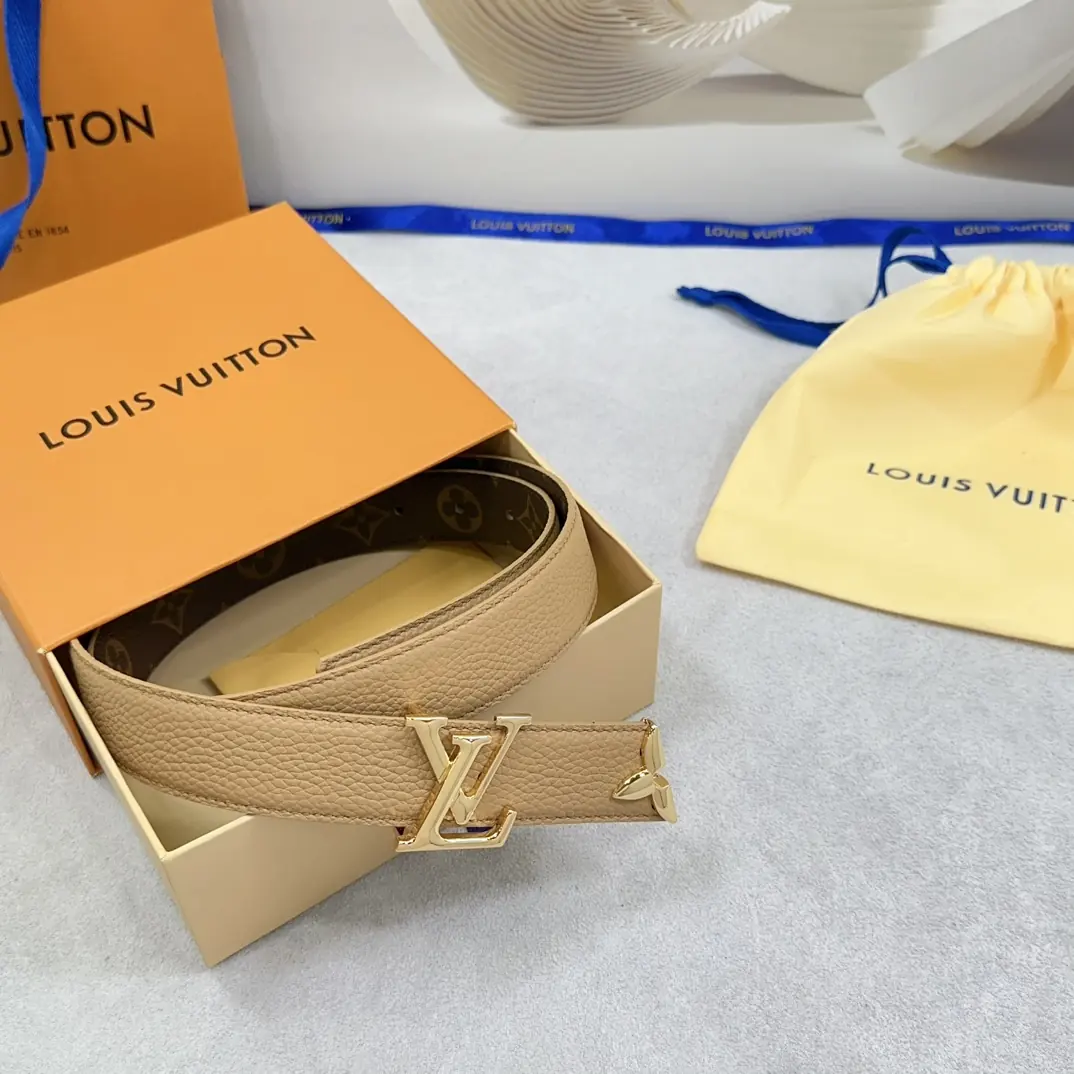 LV Style Leather Women's Belts Lookbook Reference image 6