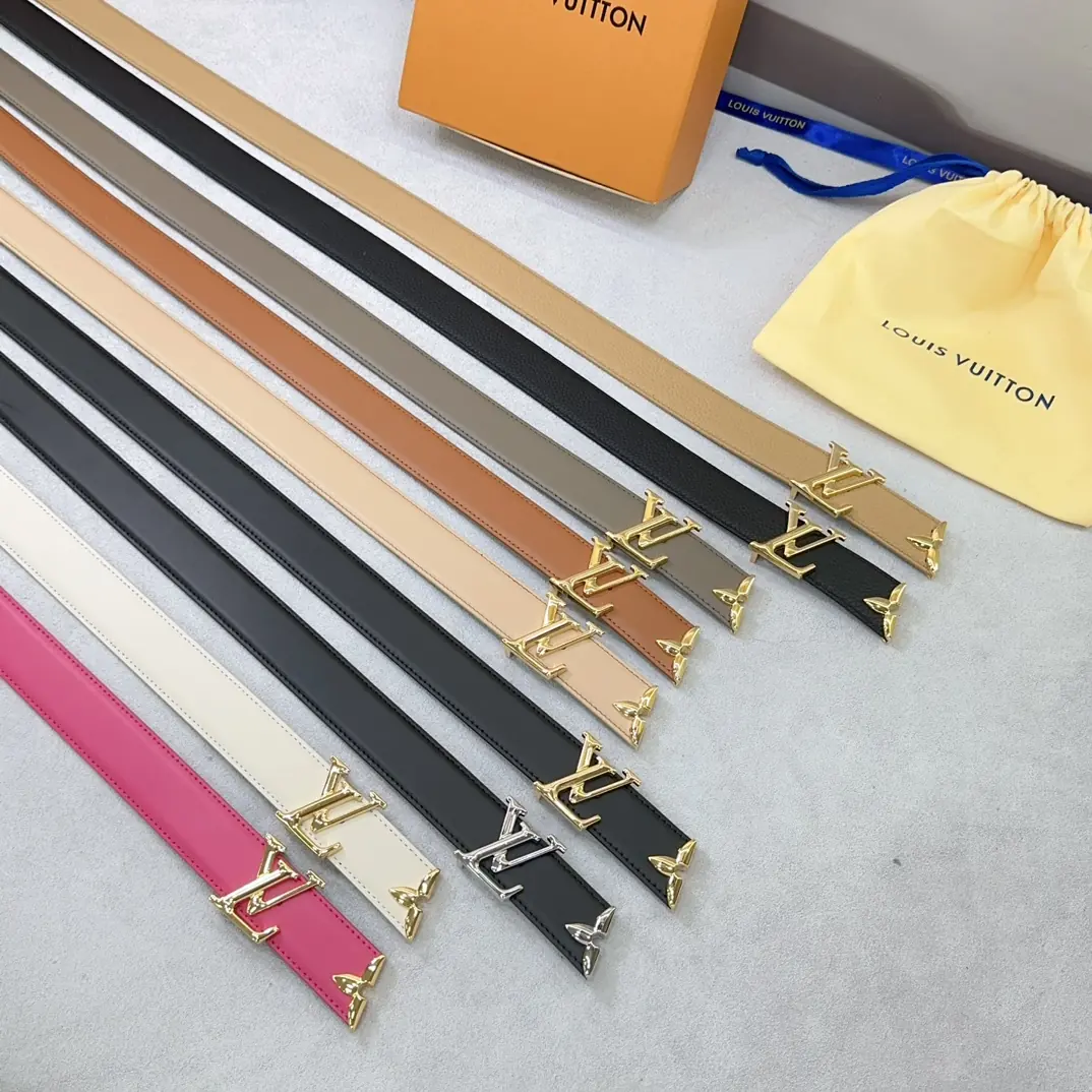 LV Style Leather Women's Belts Lookbook Reference image 2