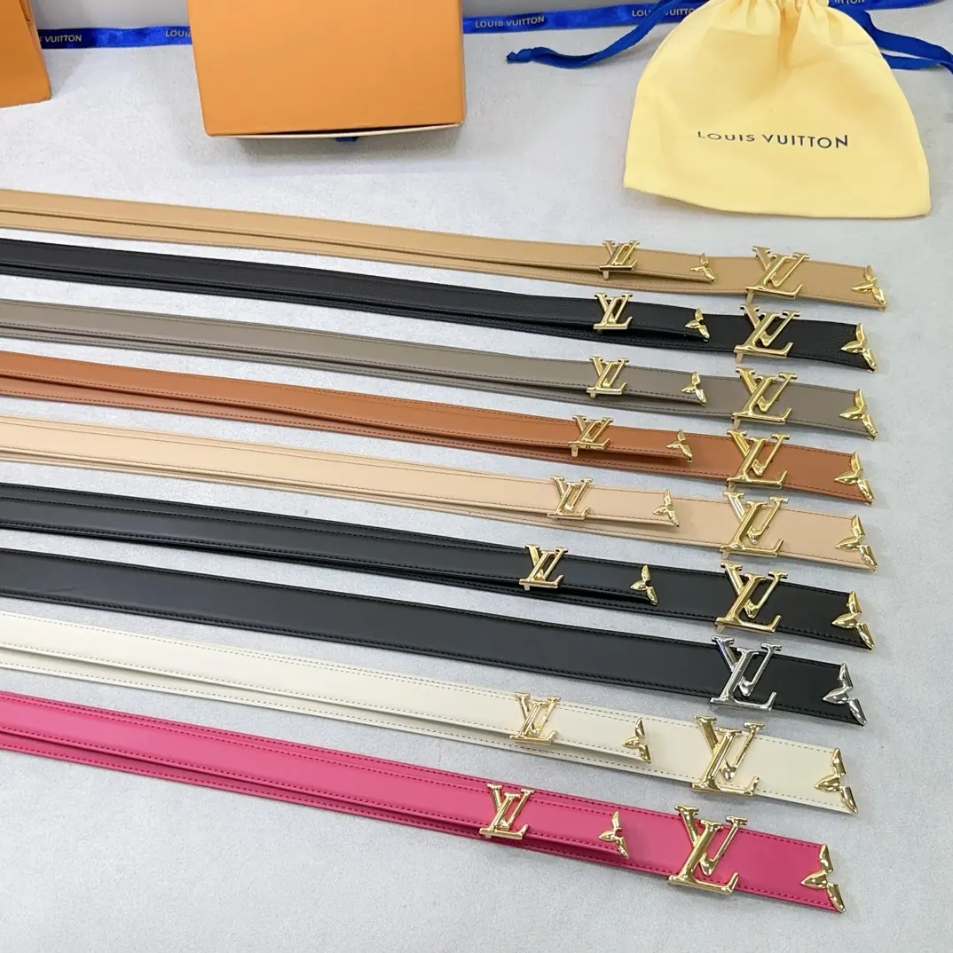 LV Style Leather Women's Belts Lookbook Reference image 3