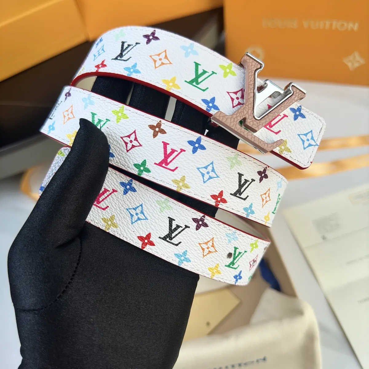 LV Style Leather Women's Belts Lookbook Reference image 3