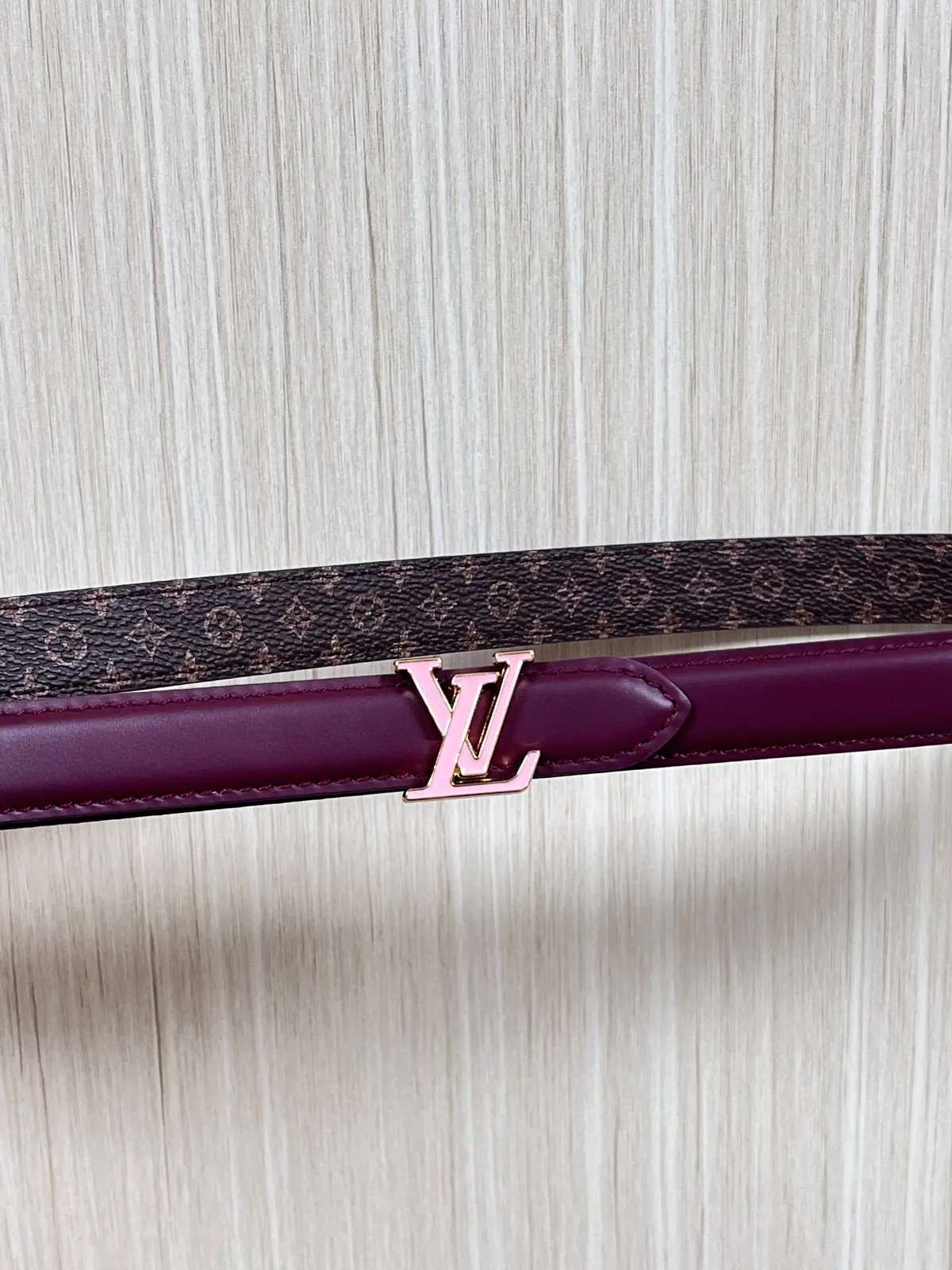 LV Style Red Leather Women's Belt Lookbook Reference image 2