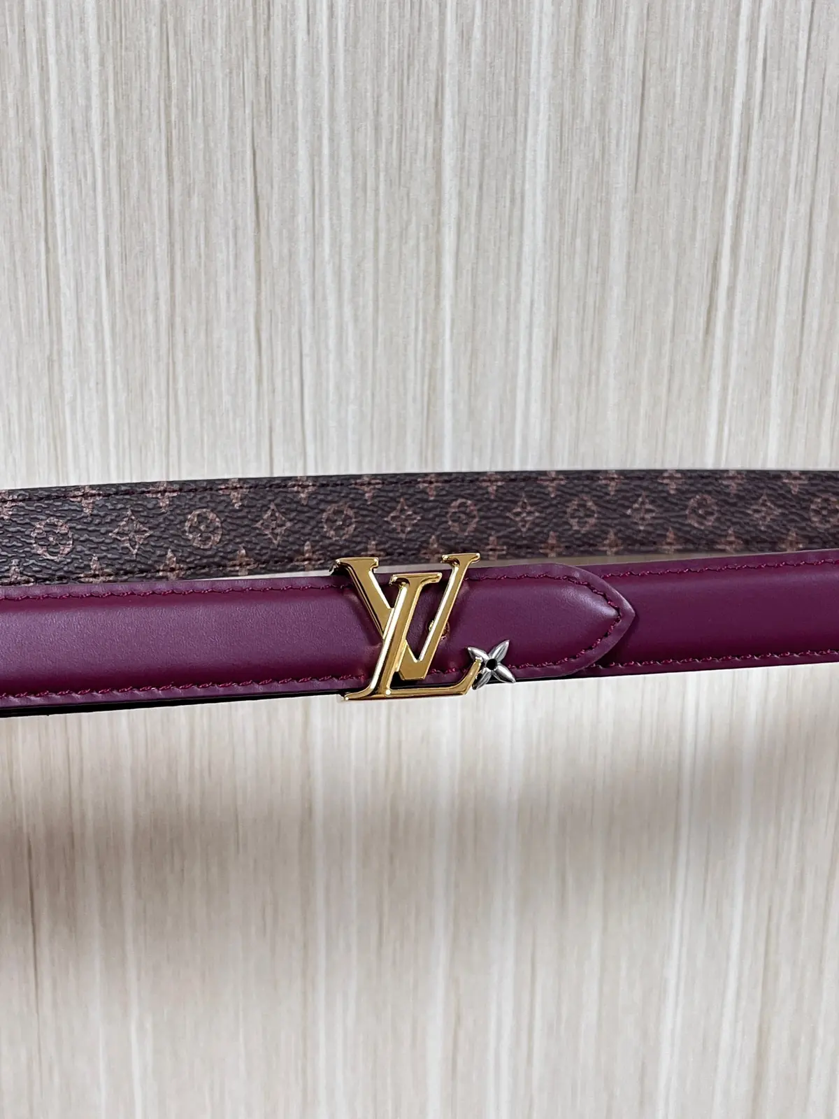 LV Style Red Leather Women's Belt Lookbook Reference image 2