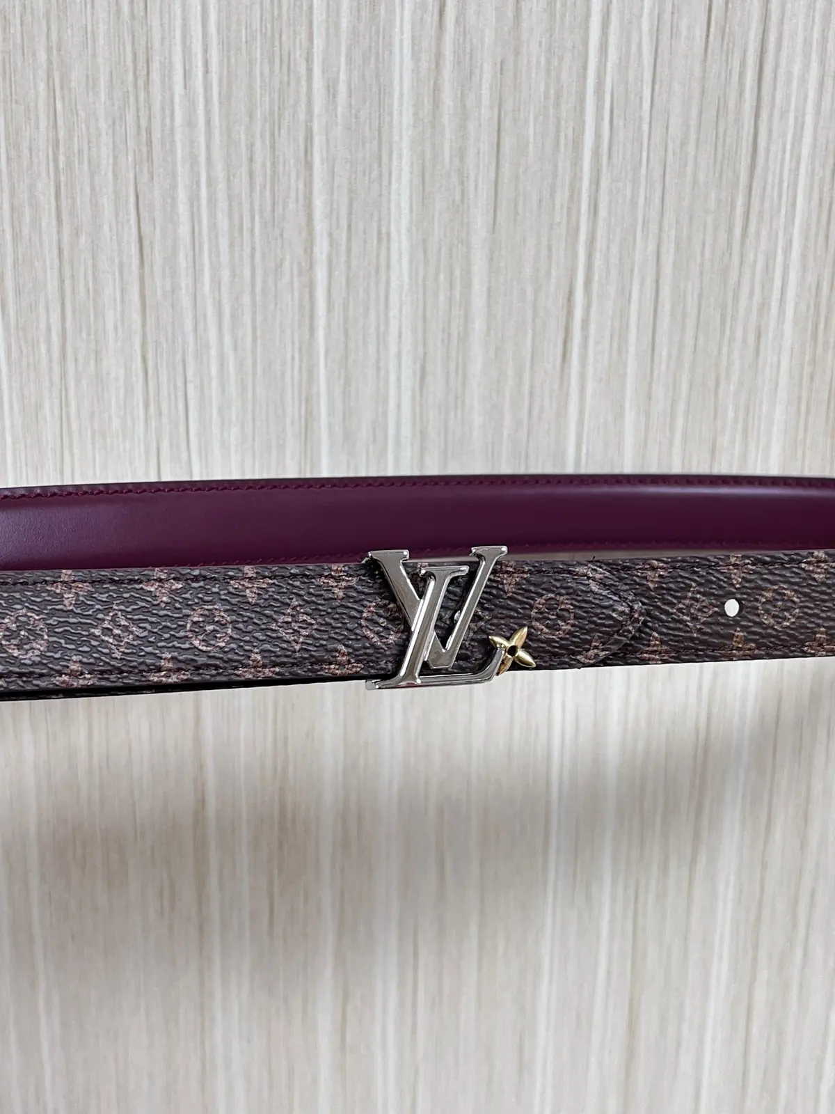 LV Style Red Leather Women's Belt Lookbook Reference image 1