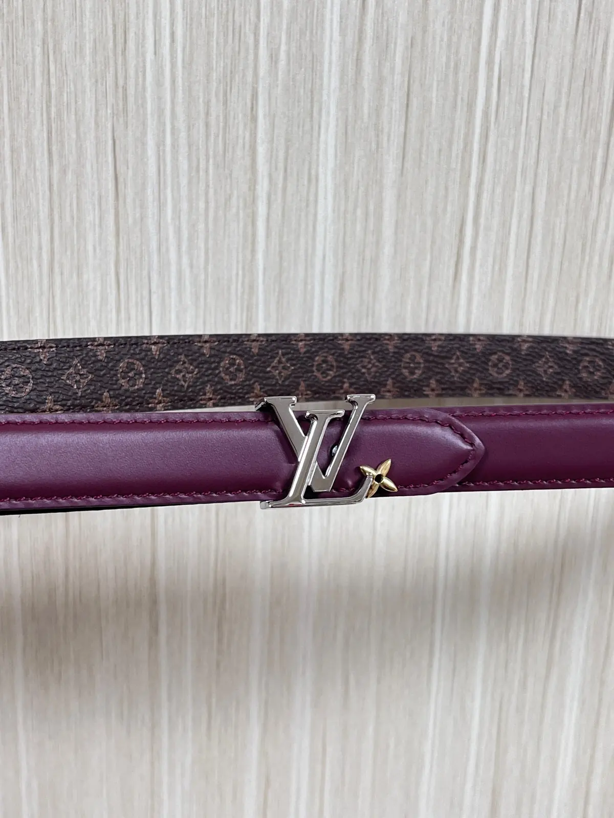 LV Style Red Leather Women's Belt Lookbook Reference image 2