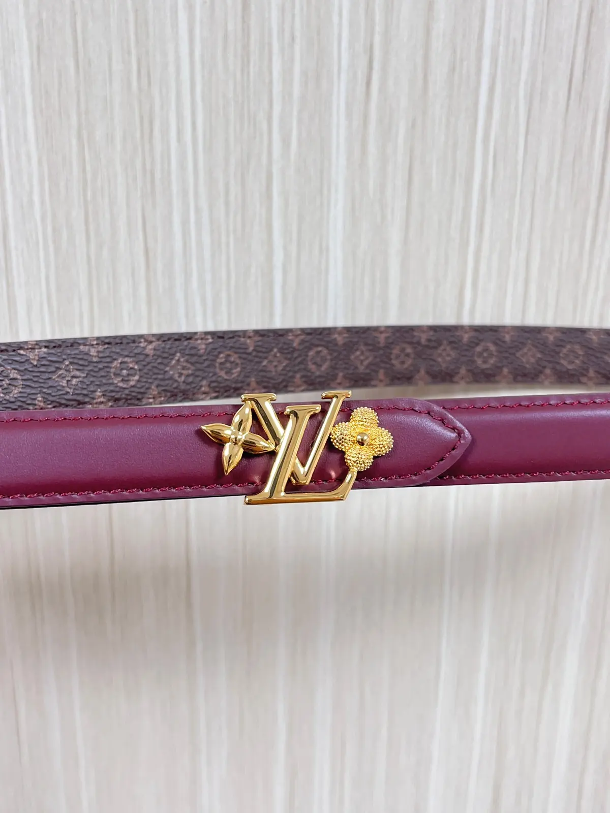 LV Style Red Leather Women's Belt Lookbook Reference image 2