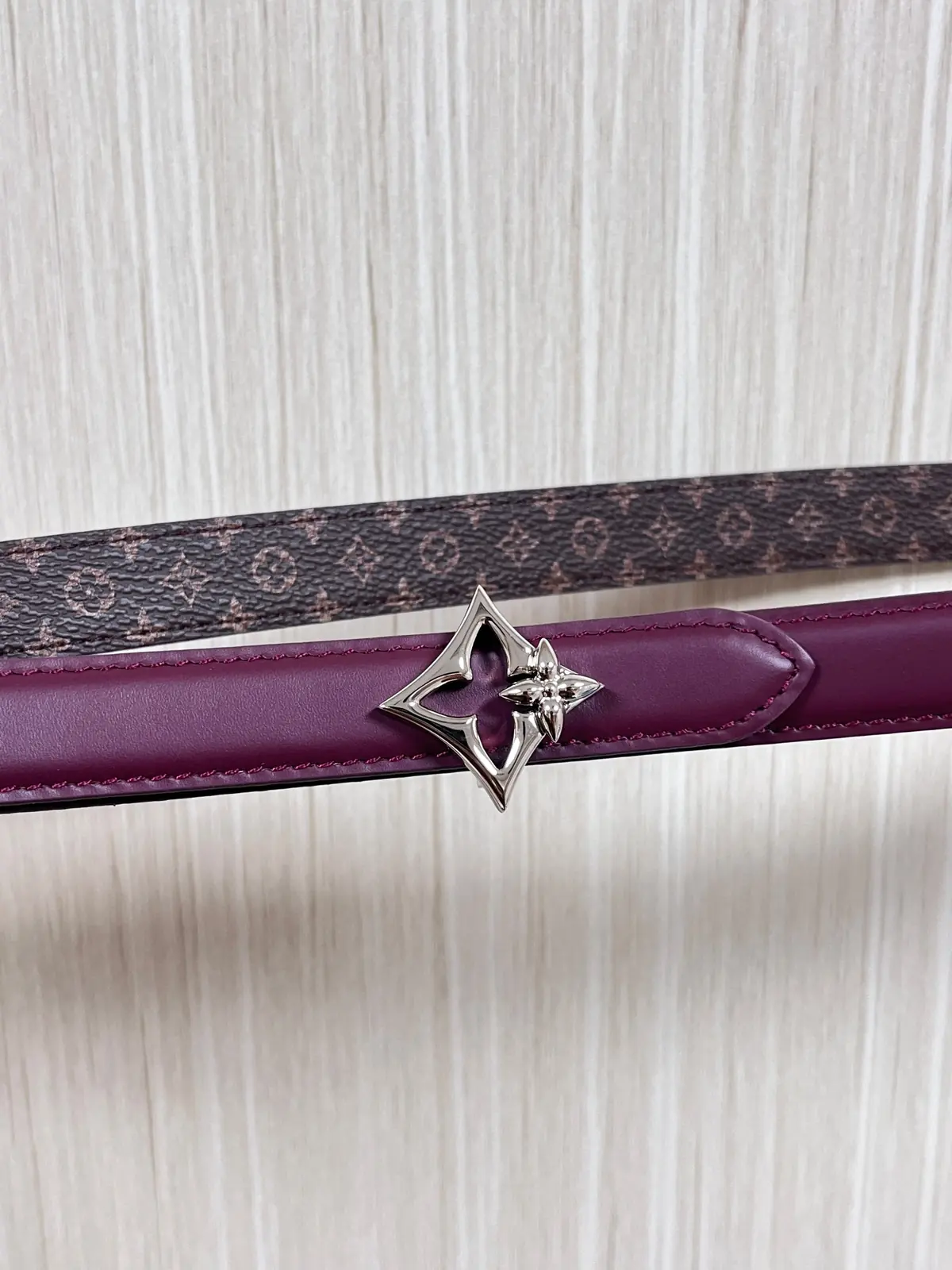 LV Style Red Leather Women's Belt Lookbook Reference image 2