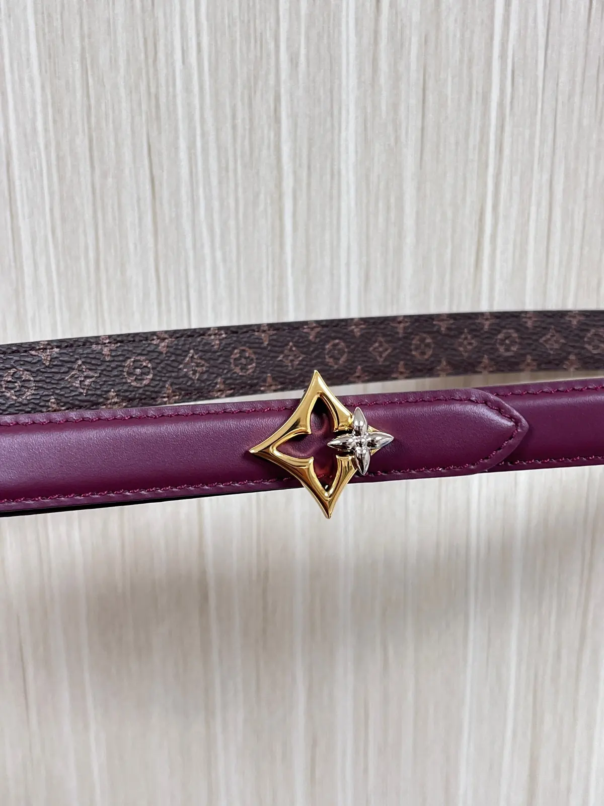 LV Style Red Leather Women's Belt Lookbook Reference image 2