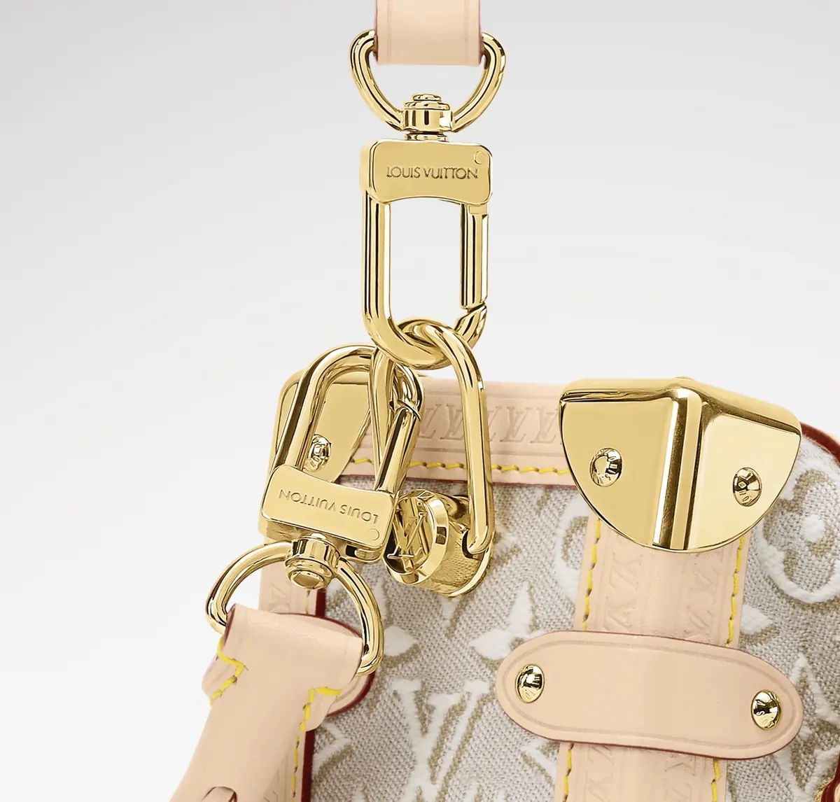 LV Style White Canvas Top Handle Bag style reference detail image 2 from source 787721