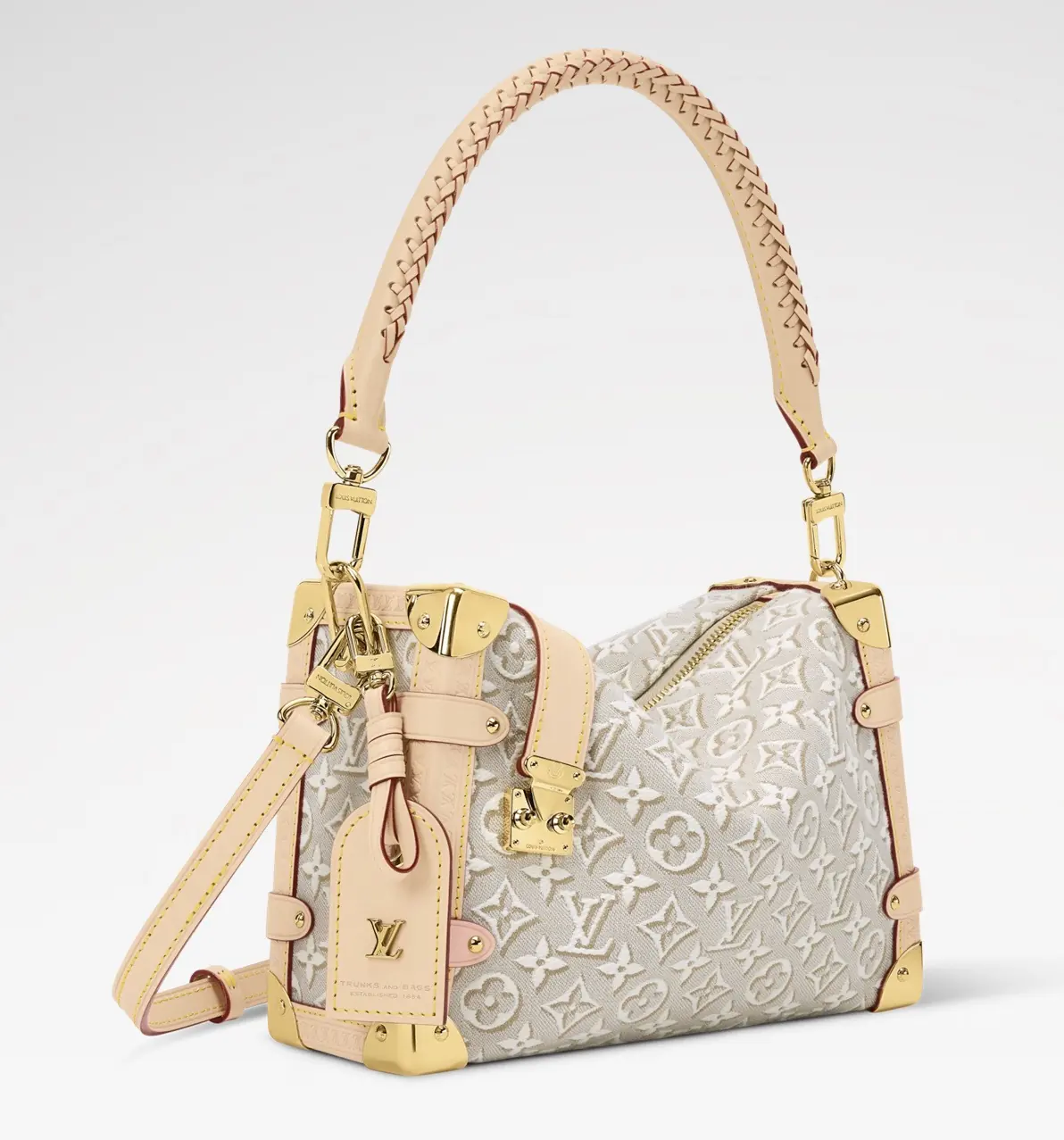 LV Style White Canvas Top Handle Bag style reference detail image 3 from source 787721