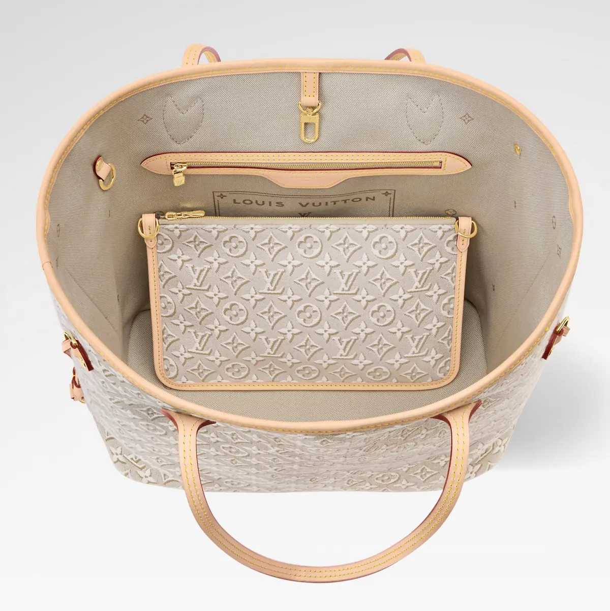 LV Style White Canvas Top Handle Bag style reference detail image 3 from source 787722