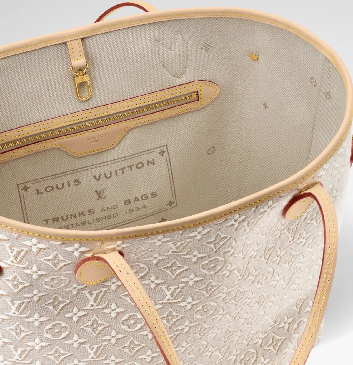 LV Style White Canvas Top Handle Bag style reference detail image 4 from source 787722